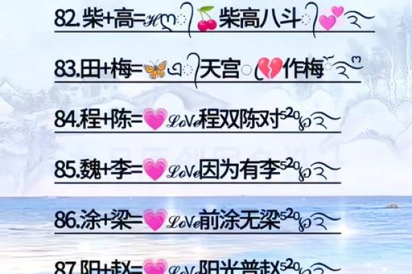 情侣姓名配对一对三个字 情侣名一字对应三字？