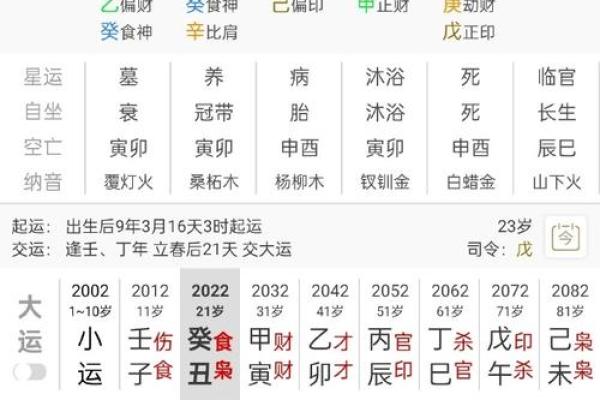 八字大限