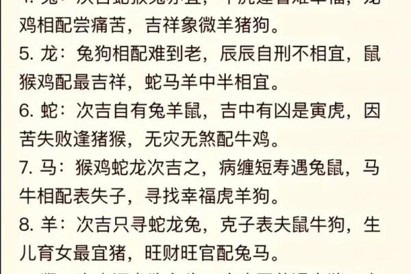 属虎方位吉凶表格图解