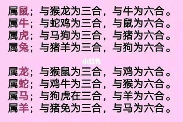 十二生肖配对表 属相配对