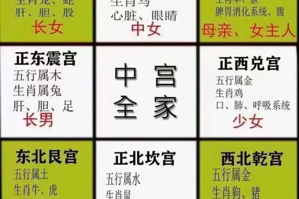九宫方位分别做什么,九宫吉凶方位图