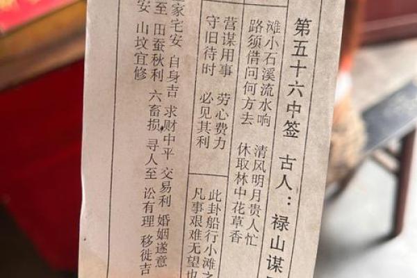 吕祖灵签求姻缘71签