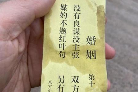 月老灵签求姻缘签21