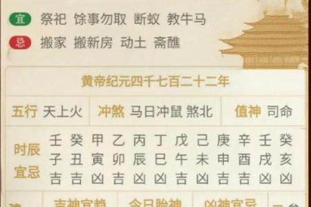 老黄历每日属相相冲  今日黄历每日宜忌
