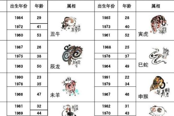 十二生肖配对表年龄