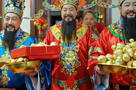 袍皮闹之财神爷托梦（一）