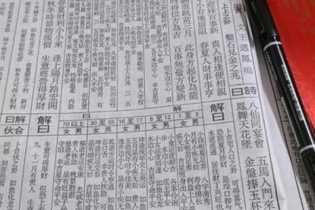 灵签第一签求财求解