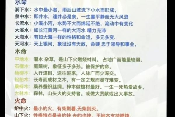 八字算命五行