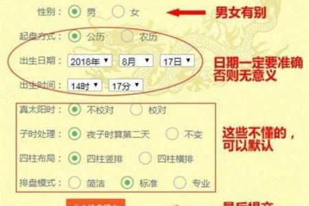 生辰八字排命盘