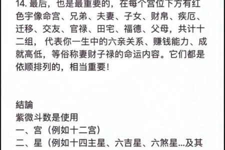 紫薇斗数事业详细解释