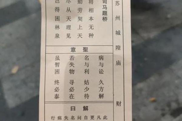 灵签第六签是凶是吉