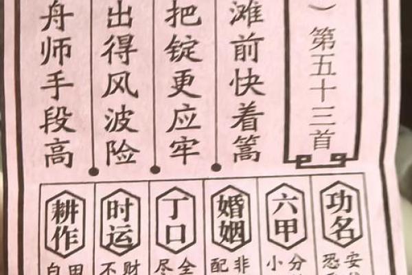 妈祖灵签108签