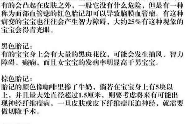 背部胎记算命图解