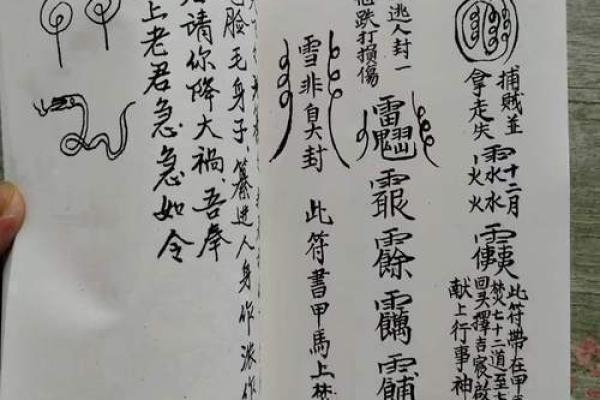 算命写的符