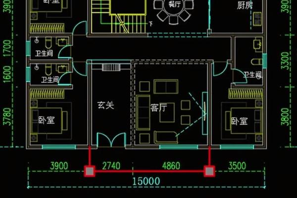 自建房风水更好的房子图不要柱子