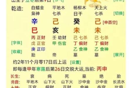 八字三亥