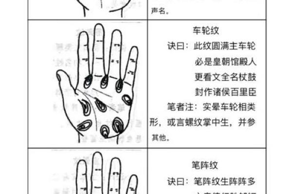 看手纹测命运图解 手相学图解算命大全