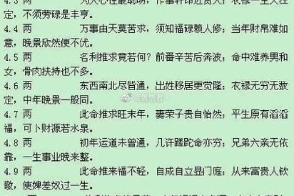 仙师称骨法 古法称骨算命