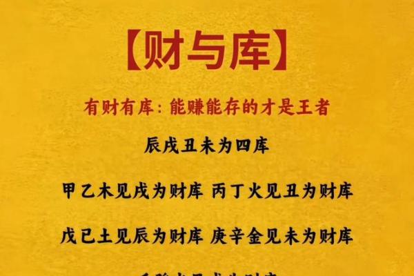 八字财库速查表