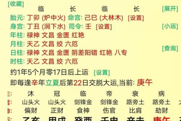 童子命排盘测算