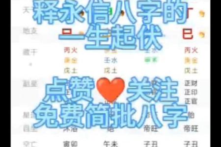 八字单项简批说明