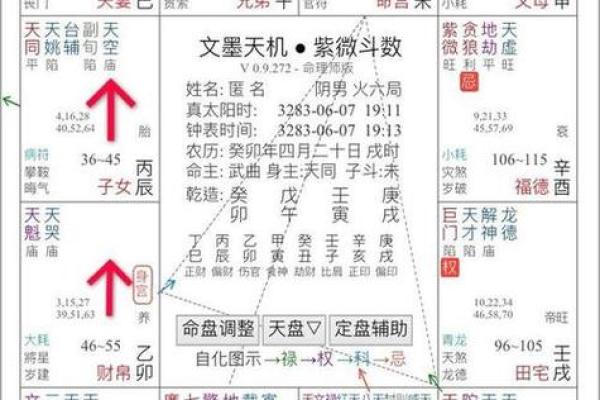 紫薇斗数身宫财帛