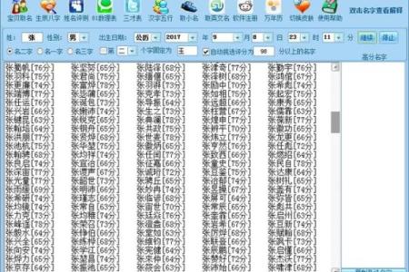 宝宝定字起名生辰八字打分