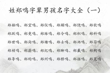 郑姓男孩名字大全-郑姓男孩起名字大全-郑姓名字大全姓名