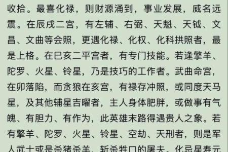 紫薇斗数男人禄存