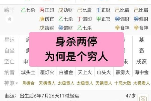 八字三杀三枭 命运如何