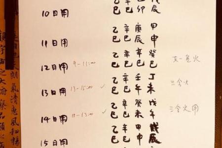 数字算命格式书写