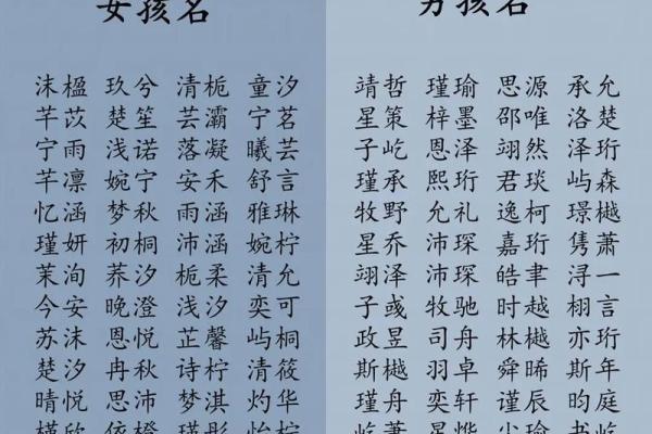 取名字大全生辰八字