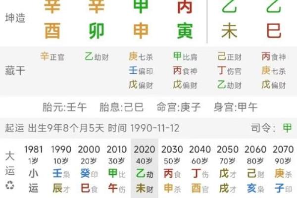 八字巳月