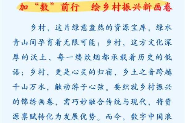 【数字乡村】“数字”和“乡村”的八字，到底合不合？