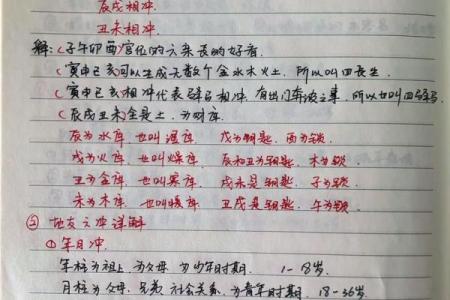 八字地支相冲分析与处理技巧