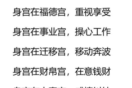 紫薇斗数中最重要的是身宫