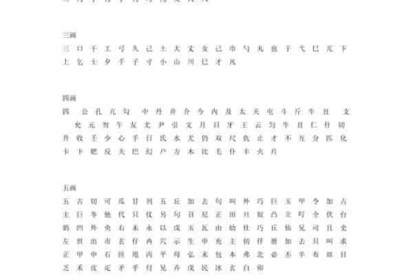 名字笔画算命