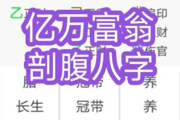 富人八字