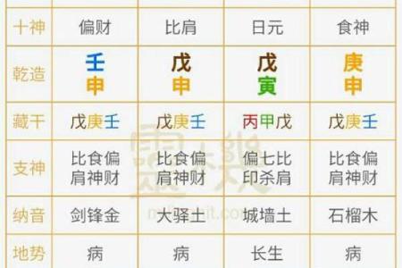 八字排盘分析