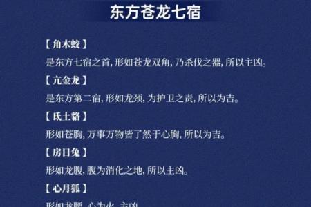 二十八星宿阴阳算命法详解