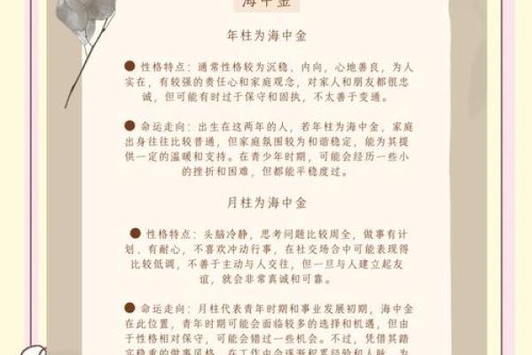 八字纳音五行解析