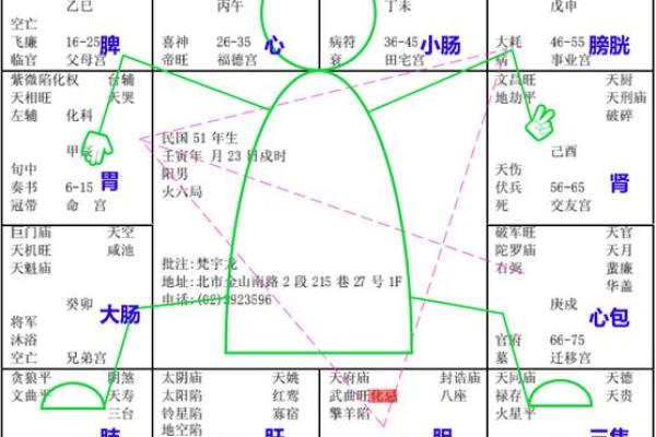 紫薇旺落疾厄宫
