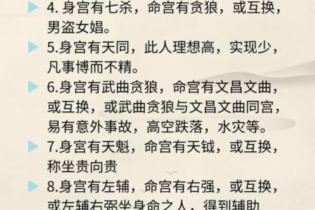 紫微斗数入门--身宫