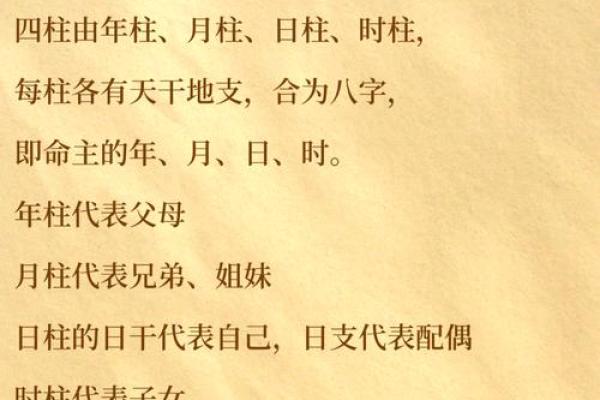 四柱八字中级知识点详解