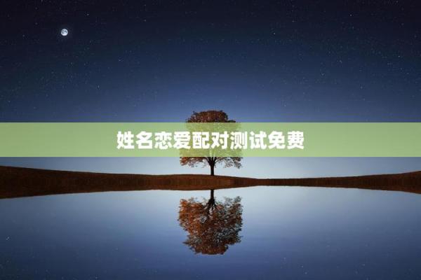 爱情测试姓名配对软件下载免费 爱情测试姓名配对打分的软件？