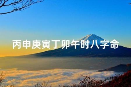 午时八字