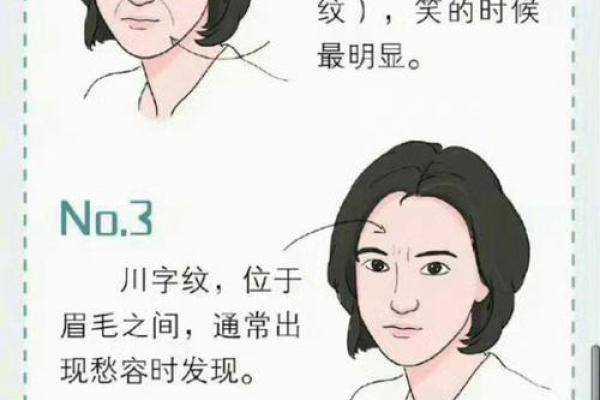 面部衰老八字图