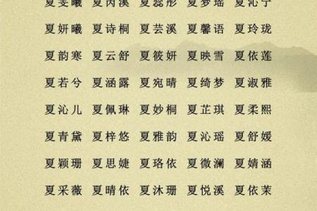 夏姓女孩名字大全-夏姓女孩起名字大全-夏姓名字大全姓名