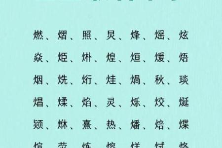 五行属火的字-五行属火的字大全-五行属火的字有哪些姓名