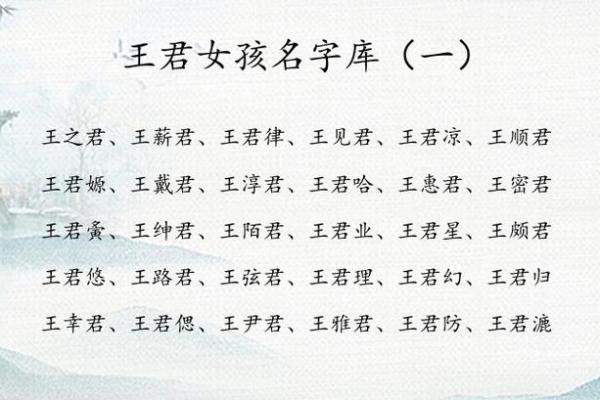 王姓女孩名字大全-王姓女孩起名字大全-王姓名字大全姓名